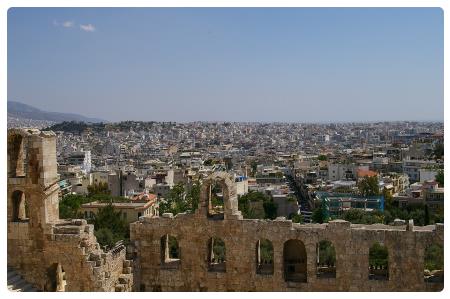 Atene dalla Acropoli