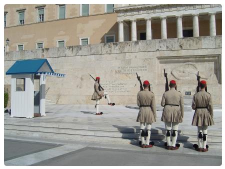 Cambio della guardia a piazza Syntagma