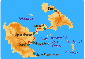 Mappa di Astipalea 
