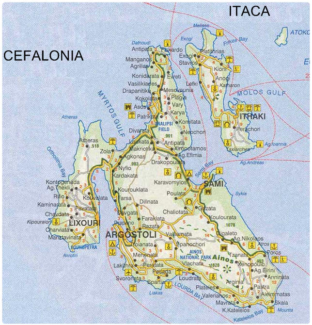 mappa di cefalonia