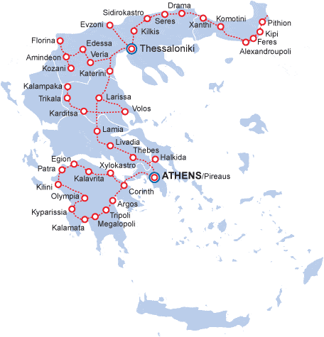 Treni in Grecia