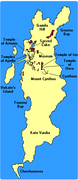 Mappa isola Delos