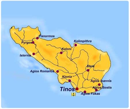 Mappa Tinos