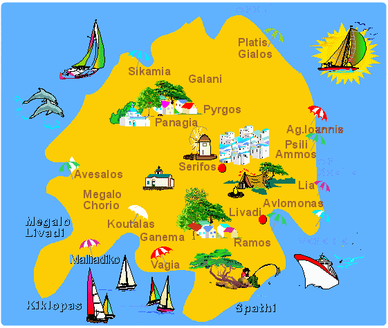 Mappa Serifos Cartina Di Serifos