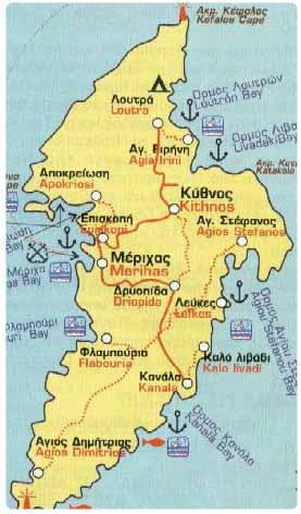 Mappa di kithnos