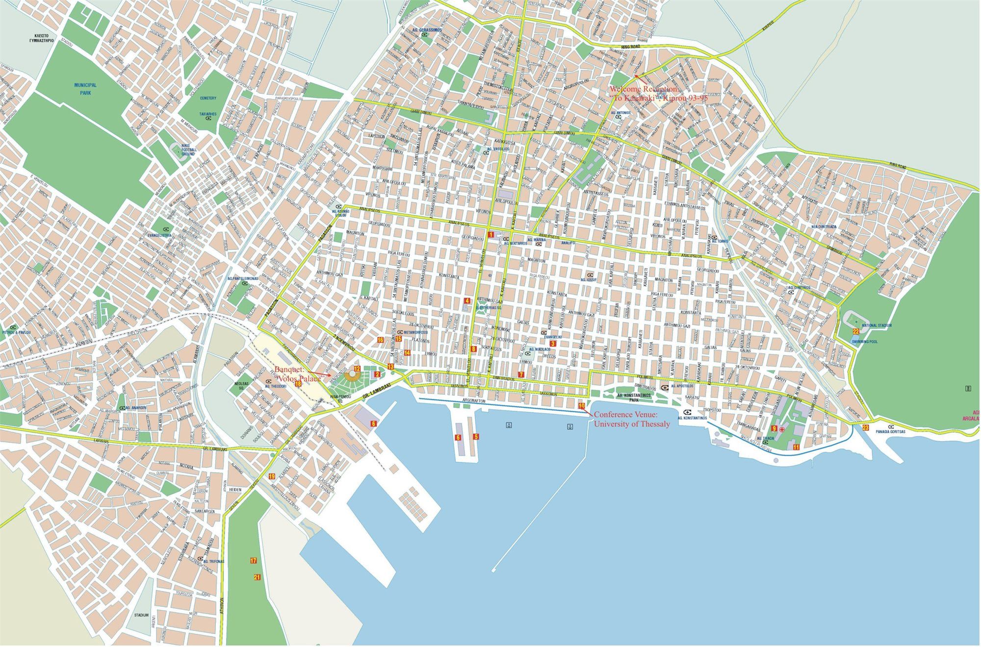 Mappa Salonicco Cartina Di Salonicco Mappa Salonicco Cartina Di Salonicco